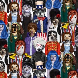 PACKED ANIMALS ON MINKY