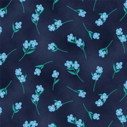 FLUTTERING FLOWERS ON MINKY