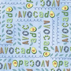 LOVE AVOCADO ON MINKY- NOT FOR PURCHASE BY MANUFACTURERS
