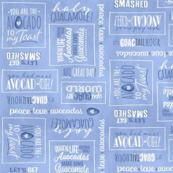 AVOCADO WORLD ON MINKY- NOT FOR PURCHASE BY MANUFACTURERS