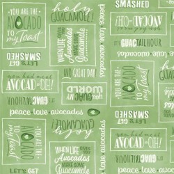 AVOCADO WORLD ON MINKY- NOT FOR PURCHASE BY MANUFACTURERS