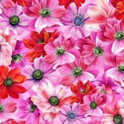 FRESH BOUQUET ON MINKY