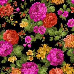 OPULENT BOUQUET ON MINKY