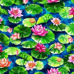 WATER LOTUS ON MINKY