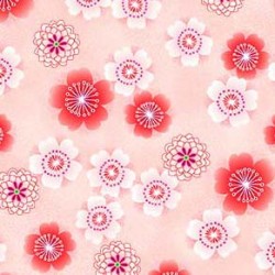 DELIGHTFUL BLOSSOMS ON MINKY