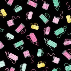 COLORFUL THREADS ON MINKY