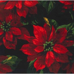 SCARLET POINSETTIA on MINKY - Contact your account manager to purchase this item