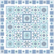 Circle Patch Marine by Heidi Pridemore /75x75"