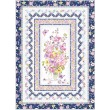 Delicate Beauty Blue Quilt by Wendy Sheppard /52"x72"