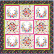 Garden Party Quilt by Heidi Pridemore / 73x73"