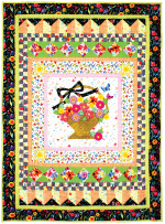 A Tisket, A Tasket Quilt by Marinda Stewart /40"x56"