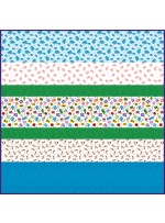 Animal Alphabet MINKY Strip Quilt -57'x57"