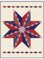 Big Star Diamond Quilt by Hunter's Design Studio / 52" x 68"