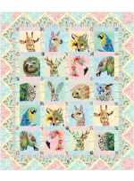Here's Looking at you Brush with Nature quilt by Marsha Evans Moore /48.5"Wx57.5"H - free pattern available in june, 2022