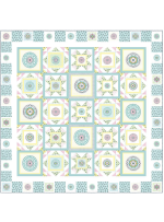 Circle Patch Confection by Heidi Pridemore /75x75"