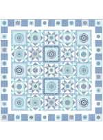 Circle Patch Marine by Heidi Pridemore /75x75"