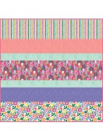 Colorful Cottage MINKY Strip Quilt
