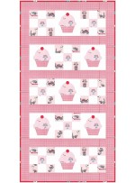 Cupcake Cutie Runner in Pink by Stephanie Sheridan /22"x42"