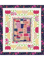 Feng Shui Floral Quilt by Wendy Sheppard /46"x52"