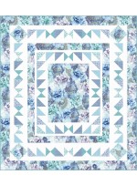 Flower Burst Quilt - Blue by Heidi Pridemore