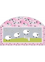 Following Ewe Pink Quilt by Heidi Pridemore/46"x41.5"