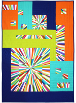 Fractured Fireworks Quilt by Marinda Stewart