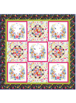 Garden Party Quilt by Heidi Pridemore / 73x73"