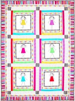 Girlfriends Quilt by Marinda Stewart   /41"x57"