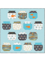 Guppies for Lunch Quilt by Jessee Maloney /50x50"