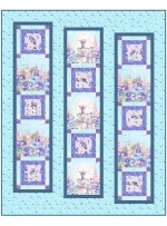 Haute Couture Blue Quilt by Christine Stainbrook /60"x75"