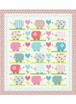 Hedge Hugs Pink Quilt by Wendy Sheppard /61"x68"