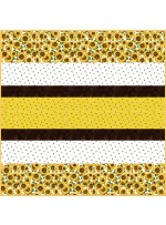 Hello Sunshine MINKY Strip Quilt