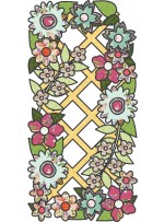Lacy Bloom Quilt by Fat Quarter Gypsy / 18"x36"