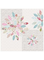 Scrap petal garden Quilt by Penni Domikis 70"x86"