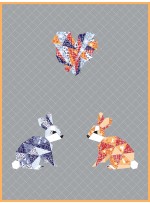 Love Hoppington - Melon by Violet Craft   /36"x48"