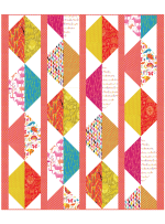 Origami Oasis Pink Quilt by Heidi Pridemore