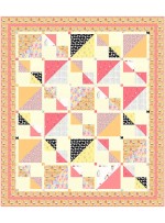 Savannah Squares -Sorbet Quilt by Kate Colleran of Seams Like a Dream /65"x75"