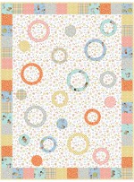 ring toss - sew seeds of love quilt by swirly girls design /48"x64"