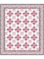 bella rosa -pink quilt by project house 360 65"x77"
