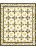 bella rosa -yellow quilt by project house 360 65"x77"