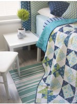 Diamond in a Square by Swirly Girls Design - 60"x60" featuring Suzette Collection