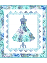 Tres Chic Blue by Heidi Pridemore /36x40"