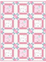 Wee Ones Pink Quilt by Christine Stainbrook /36"x48"