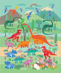 RAINBOW DINO PANEL -36" panel