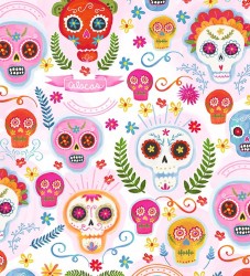 SUGAR SKULLS on MINKY