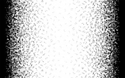 OMBRE NOTES BORDER -24" panel