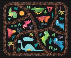 DINOSAUR KINGDOM -36" PANEL