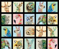 WILD LIFE PORTRAITS ON MINKY