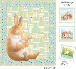 HONEY BUNNY AQUA QUILT KIT