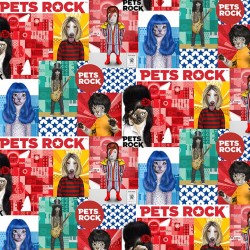 PETS ROCK PATCH ON MINKY